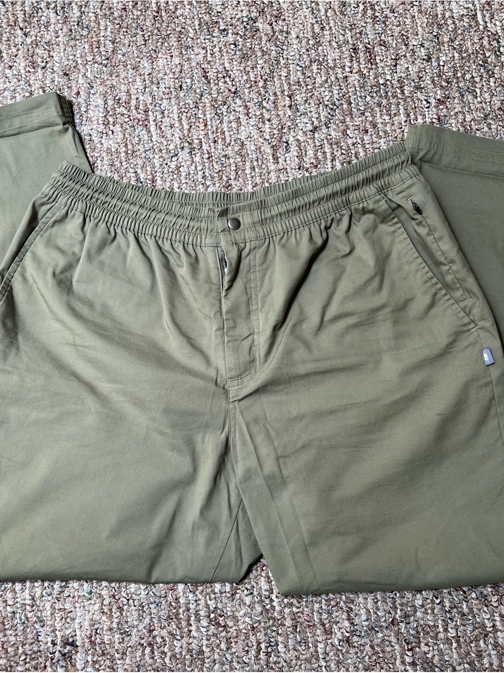 New Balance Olive Green Drawstring Casual Pants